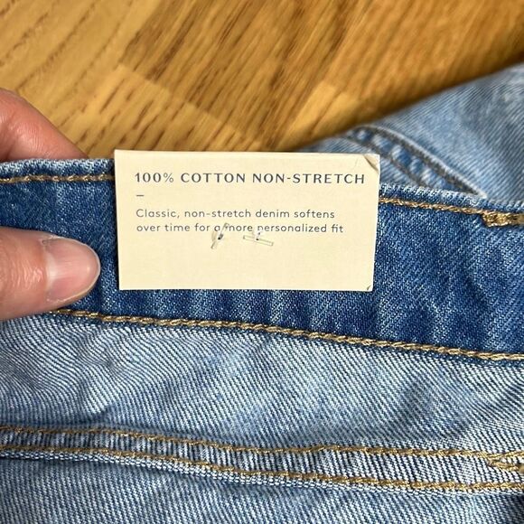 Universal Threads Boyfriend High Rise Jeans 100% Cotton Denim Blue Women's Pants - Picture 13 of 16